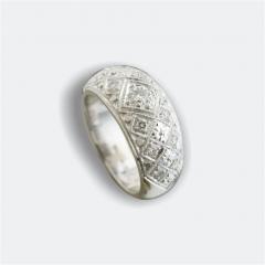 Prsten s dijamantima (14K/585 ručni rad)